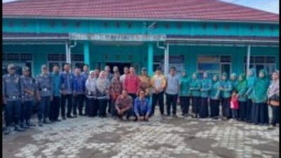 Optimis Menang, Kunjungan Tim Penilai Ke desa Manunggal Jaya Dalam Rangka Lomba BBGRM Tingkat Kabupaten