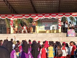 Ratusan Peserta Ikuti Jalan Sehat Dalam Rangka Launching Perpustakaan Baca Ceria Desa Sumaja Makmur, Dilanjutkan Dengan Senam Sehat dan Pengundian Kupon Berhadiah