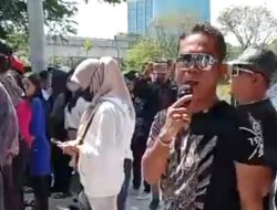 LPST Kembali Geruduk Kejati Sumsel Terkait Laporan Dugaan Korupsi Proyek Pekerjaan Sistem Blok Lanfil A TPA Bukit Kancil Muara Enim 2024.