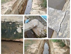 Waduh, Siring Rp 2 Miliar Di Muara Enim Ini Baru Setahun Sudah Rusak, Patut Jadi Atensi Kejari Muara Enim.