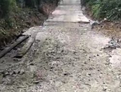 Waduh, Ada Dugaan Kuat Proyek Peningkatan Jalan Dusun II Desa Hidup Baru Benakat Terjadi Gagal Konstruksi.