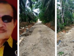 Proyek Peningkatan Jalan Dusun II Desa Hidup Baru Benakat Diduga Gagal Konstruks, Ketua LSM SIGAP Minta Dibongkar.