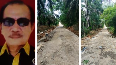 Proyek Peningkatan Jalan Dusun II Desa Hidup Baru Benakat Diduga Gagal Konstruks, Ketua LSM SIGAP Minta Dibongkar.
