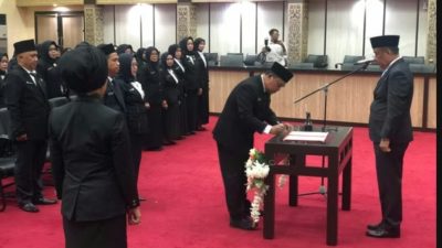 54 Pejabat Di Pemprov Sumsel Di Rotasi, Kasat Pol PP Digeser Jadi Sekdin.