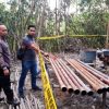 Satreskrim Polres Muara Enim Amankan Para Pelaku Ilegal Drilling Di Kecamatan Gunung Megang.